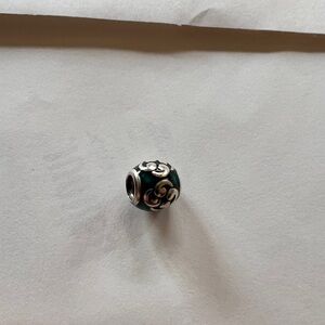 Pandora Green Enamel Celtic Cross Charm